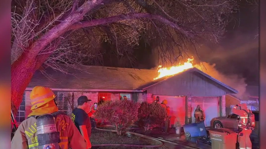 Dog rescued from fire in southeast Austin